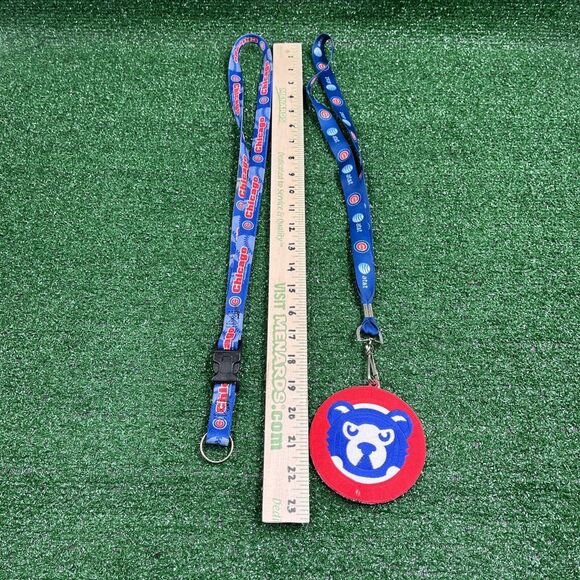 Lot of 2 Chicago‎ Cubs Lanyards: Embroidered Collectors Patch & Logo - Picture 7 of 11
